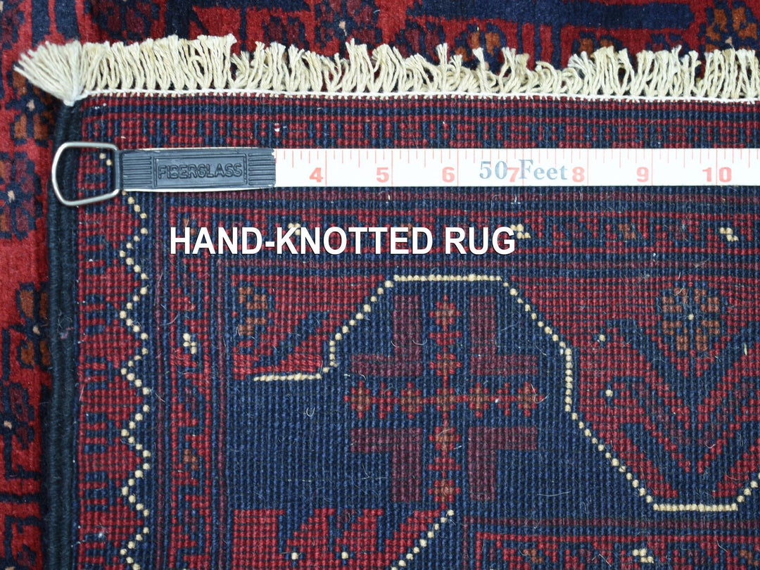 2'10" x 12'8" New Hand Knotted Red Wool Runner Oriental Rug - MOA10272023