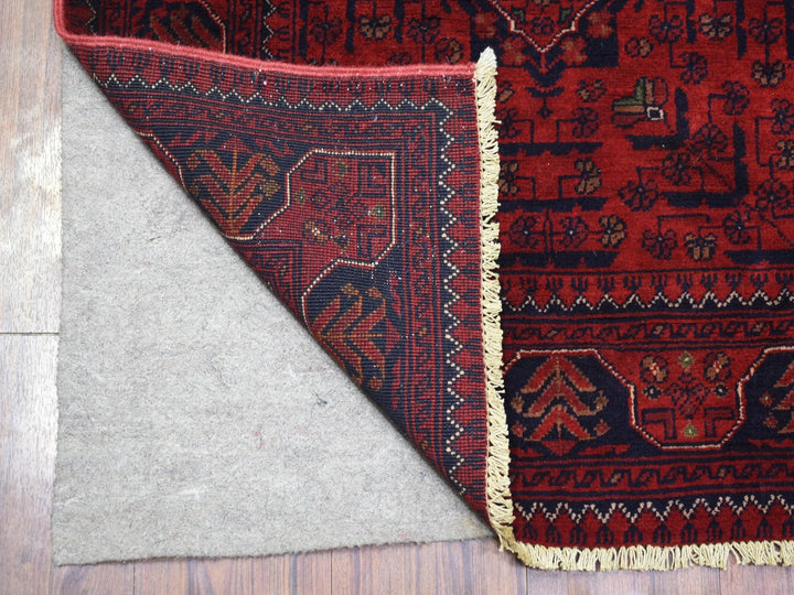 2'8" x 9'7" New Hand Knotted Red Wool Runner Oriental Rug - MOA10272027