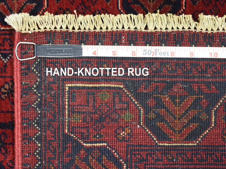 2'8" x 9'7" New Hand Knotted Red Wool Runner Oriental Rug - MOA10272027