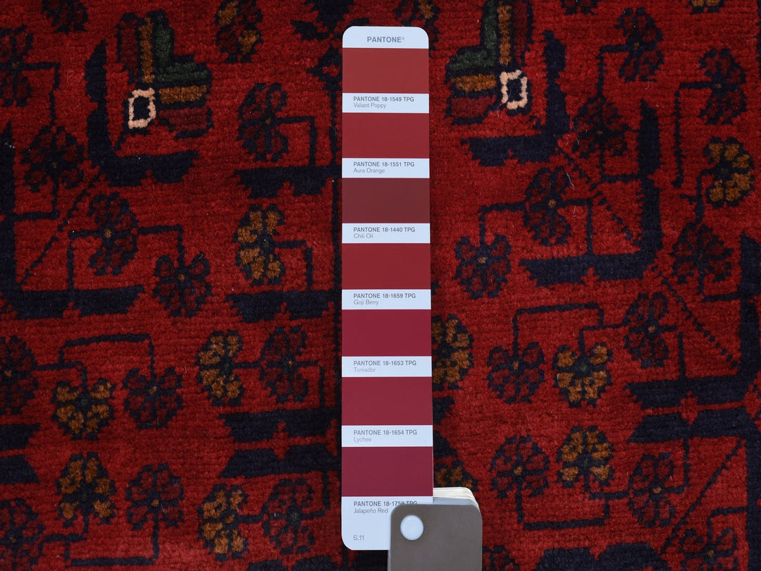 2'9" x 9'10" New Hand Knotted Red Wool Runner Oriental Rug - MOA10272030