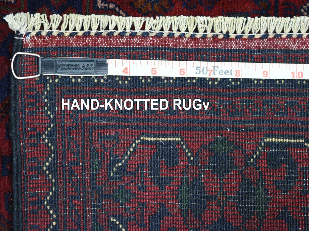 2'9" x 13'2" New Hand Knotted Red Wool Runner Oriental Rug - MOA10272031