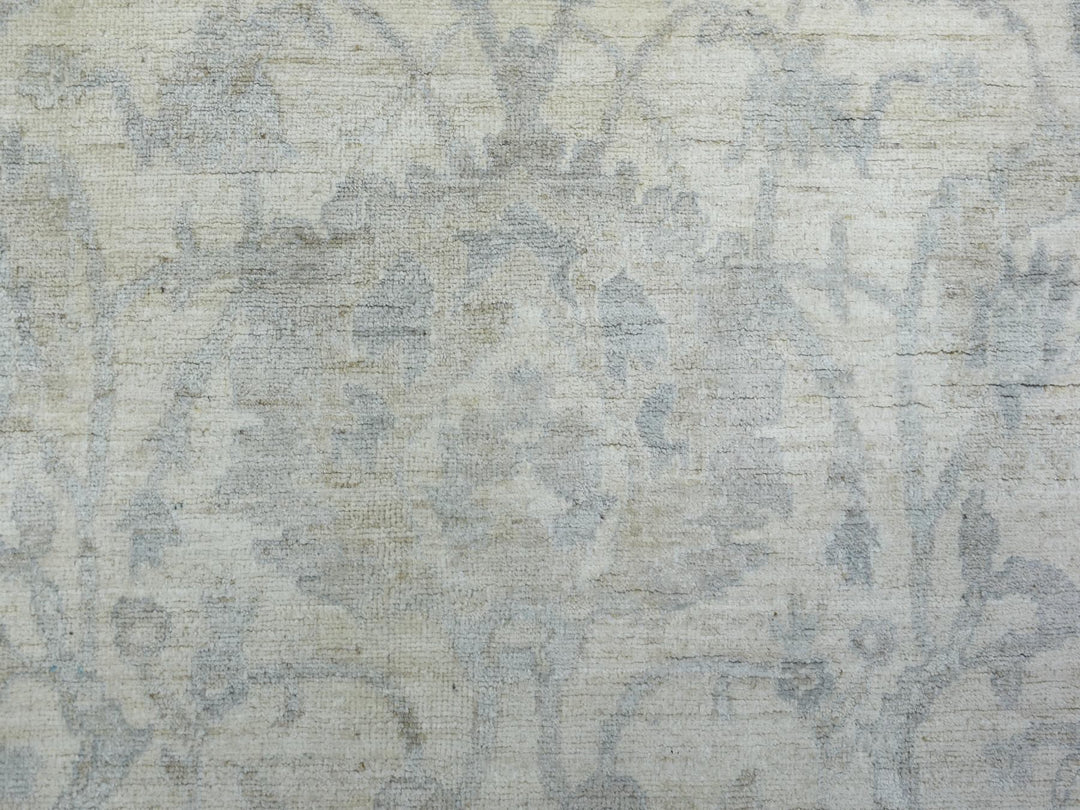 8'3" x 9'8" New Hand Knotted Ivory Wool Rectangle Oriental Rug - MOA10272084