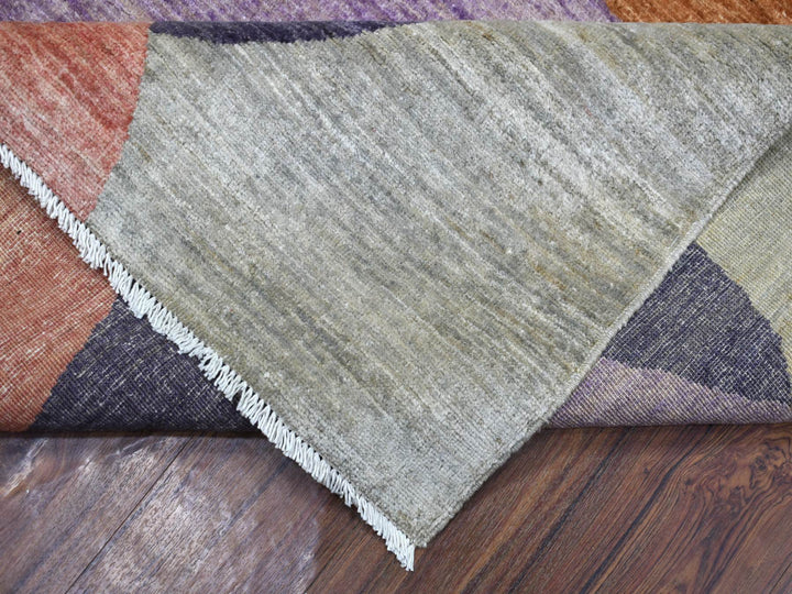 9'1" x 12'0" New Hand Knotted Multicolored Wool Rectangle Oriental Rug - MOA10272262