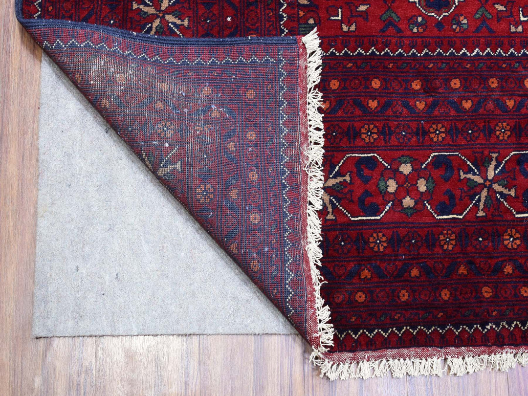 9'10" x 16'0" New Hand Knotted Red Wool Rectangle Oriental Rug - MOA10272327