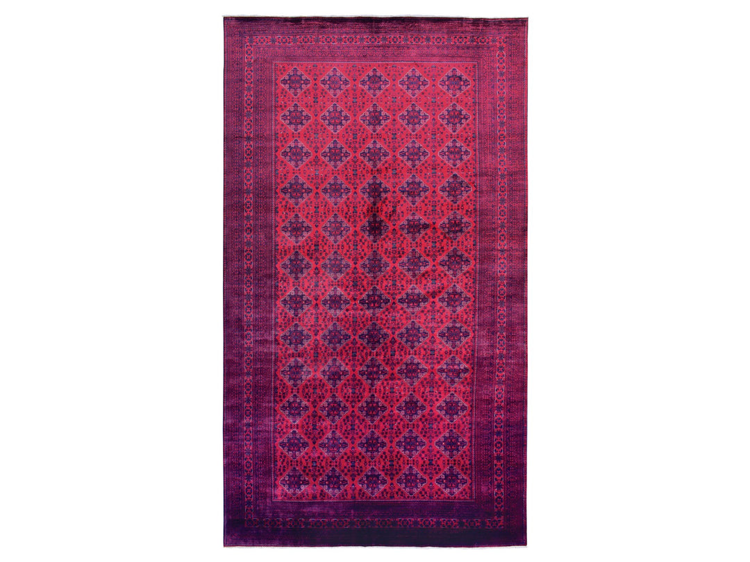 10'0" x 19'2" New Hand Knotted Red Wool Rectangle Oriental Rug - MOA10272328