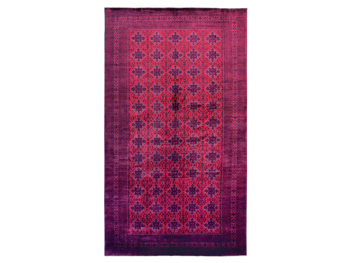 10'0" x 19'2" New Hand Knotted Red Wool Rectangle Oriental Rug - MOA10272328