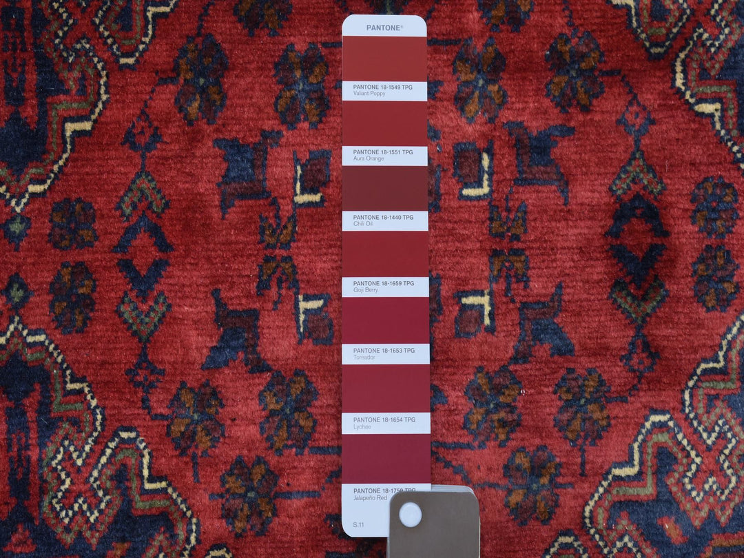 10'0" x 19'2" New Hand Knotted Red Wool Rectangle Oriental Rug - MOA10272328