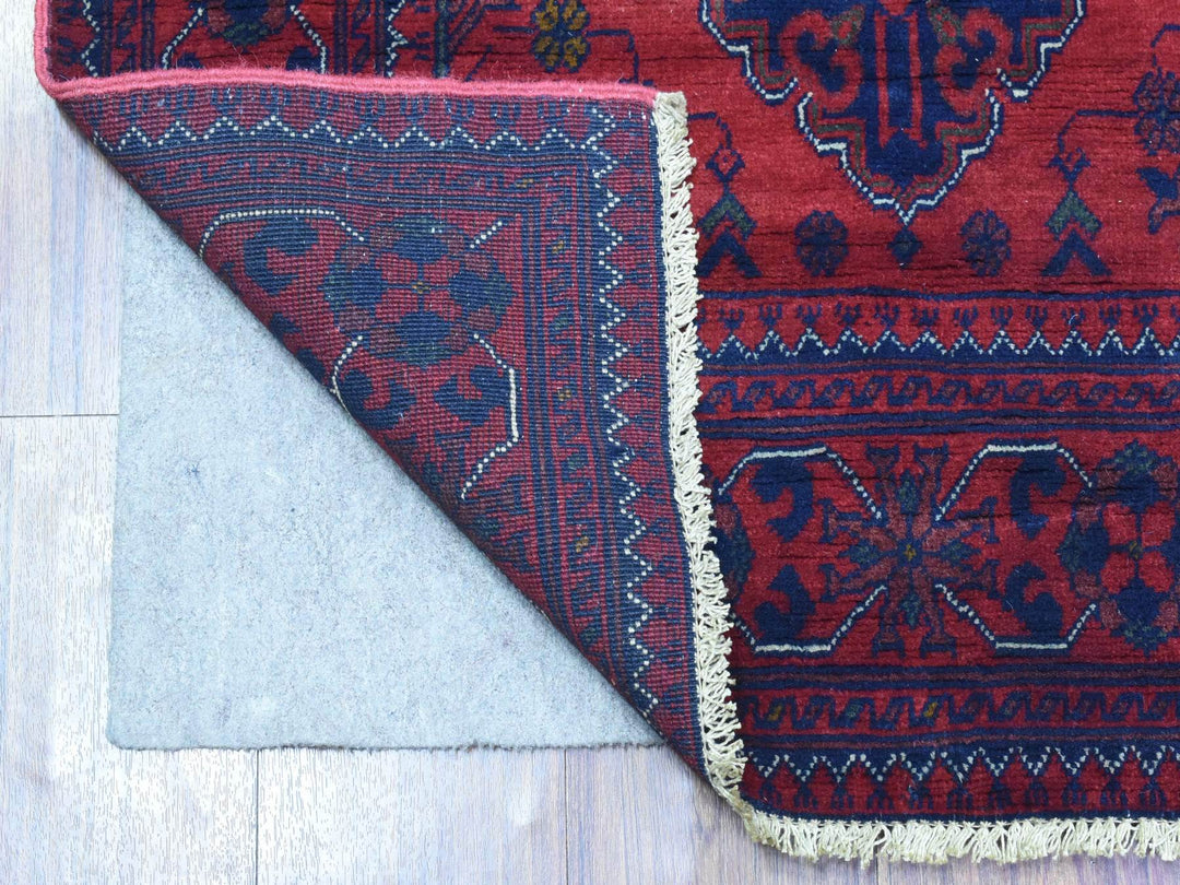 2'10" x 10'0" New Hand Knotted Red Wool Runner Oriental Rug - MOA10272338