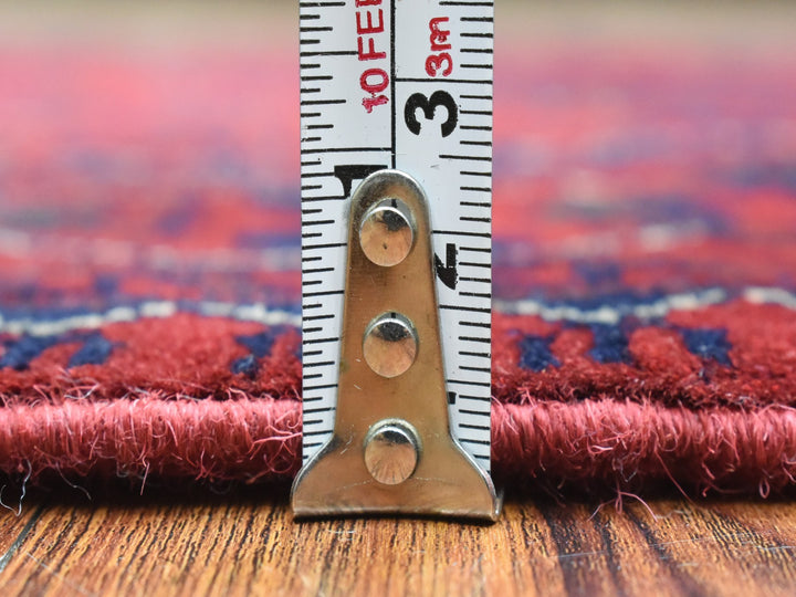 2'10" x 10'0" New Hand Knotted Red Wool Runner Oriental Rug - MOA10272338