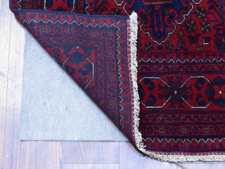 2'8" x 12'10" New Hand Knotted Red Wool Runner Oriental Rug - MOA10272341