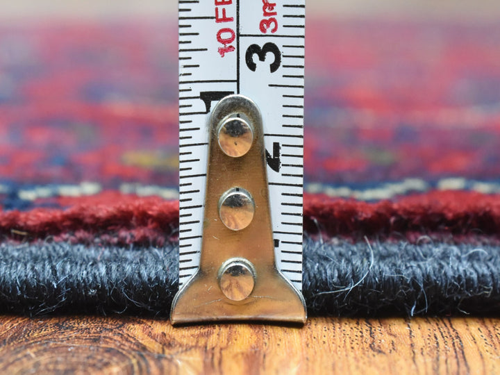 2'8" x 12'10" New Hand Knotted Red Wool Runner Oriental Rug - MOA10272341