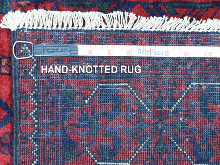 2'10" x 13'0" New Hand Knotted Red Wool Runner Oriental Rug - MOA10272346