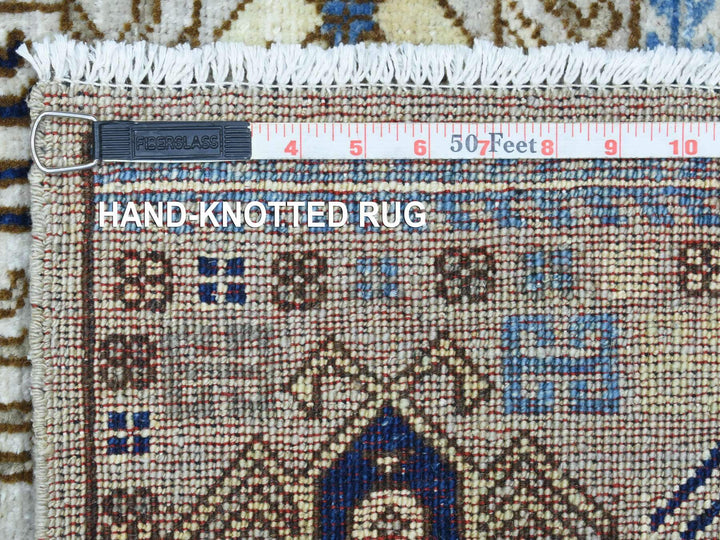 2'10" x 8'4" New Hand Knotted Grey Wool Runner Oriental Rug - MOA10272429