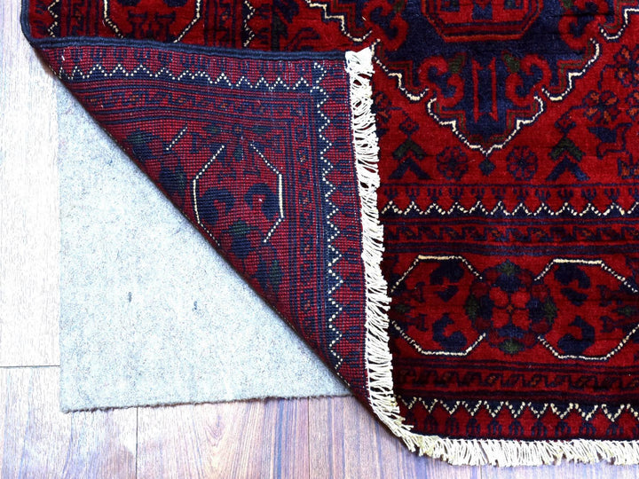 2'9" x 13'0" New Hand Knotted Red Wool Runner Oriental Rug - MOA10272497