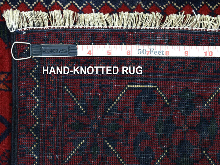 2'9" x 13'0" New Hand Knotted Red Wool Runner Oriental Rug - MOA10272497