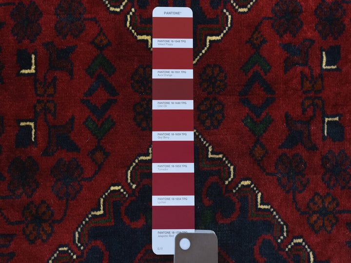 2'8" x 9'6" New Hand Knotted Red Wool Runner Oriental Rug - MOA10272499