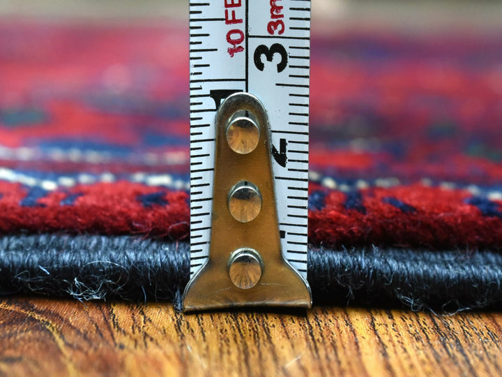 2'8" x 9'6" New Hand Knotted Red Wool Runner Oriental Rug - MOA10272499