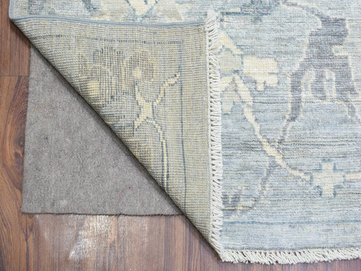 10'2" x 13'10" New Hand Knotted Grey Wool Rectangle Oriental Rug - MOA10272522