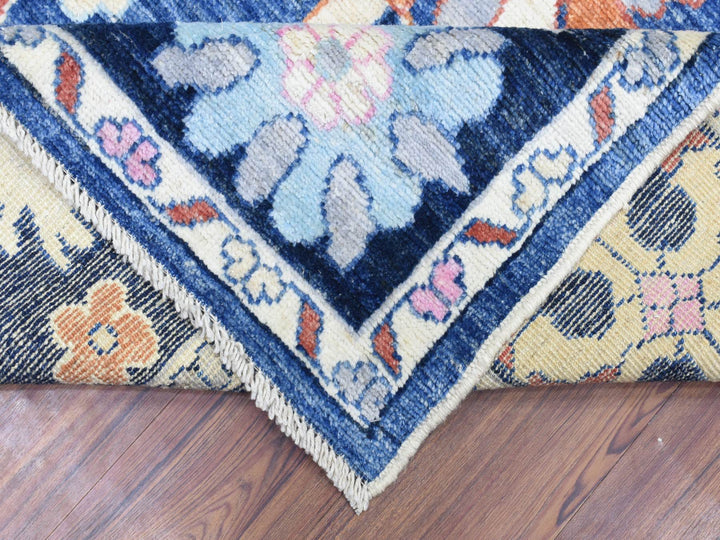 8'2" x 10'0" New Hand Knotted Blue Wool Rectangle Oriental Rug - MOA10272654