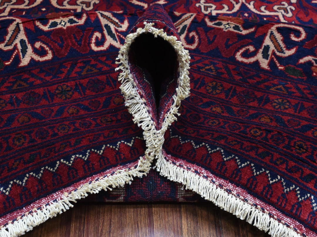 10'0" x 13'8" New Hand Knotted Red Wool Rectangle Oriental Rug - MOA10272662
