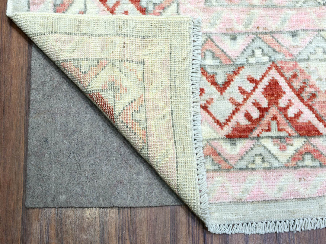 9'0" x 12'0" New Hand Knotted Red Wool Rectangle Oriental Rug - MOA10272699