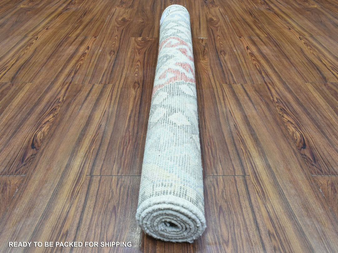 4'0" x 6'1" New Hand Knotted Multicolored Wool Rectangle Oriental Rug - MOA10272743