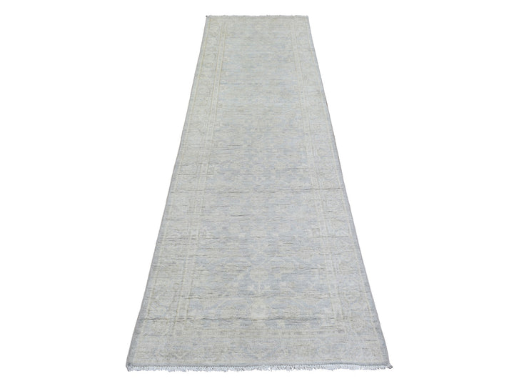 2'8" x 9'6" New Hand Knotted Blue Wool Rectangle Oriental Rug - MOA10272761