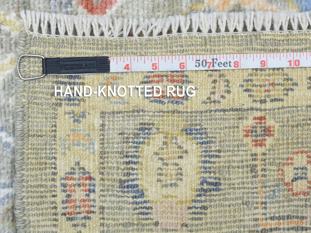 4'4" x 10'0" New Hand Knotted Brown Wool Runner Oriental Rug - MOA10272790