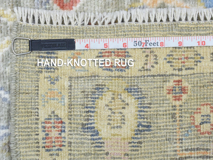 4'4" x 10'0" New Hand Knotted Brown Wool Runner Oriental Rug - MOA10272790