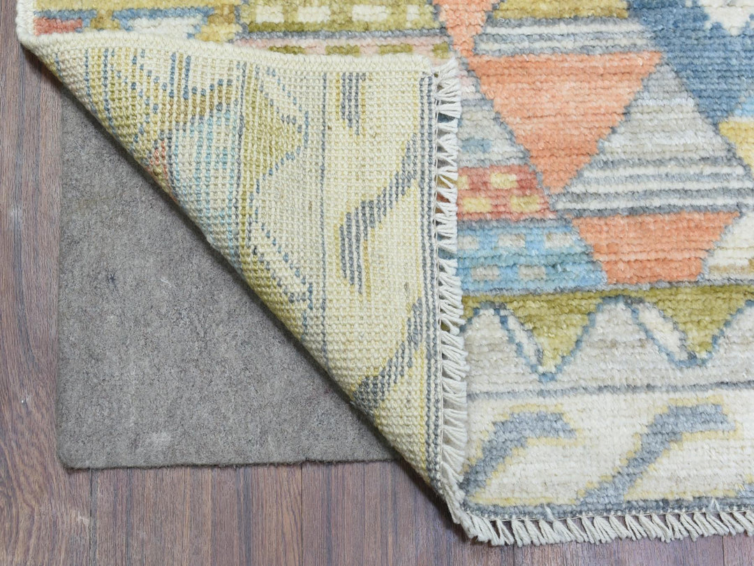 6'1" x 8'8" New Hand Knotted Multicolored Wool Rectangle Oriental Rug - MOA10272795
