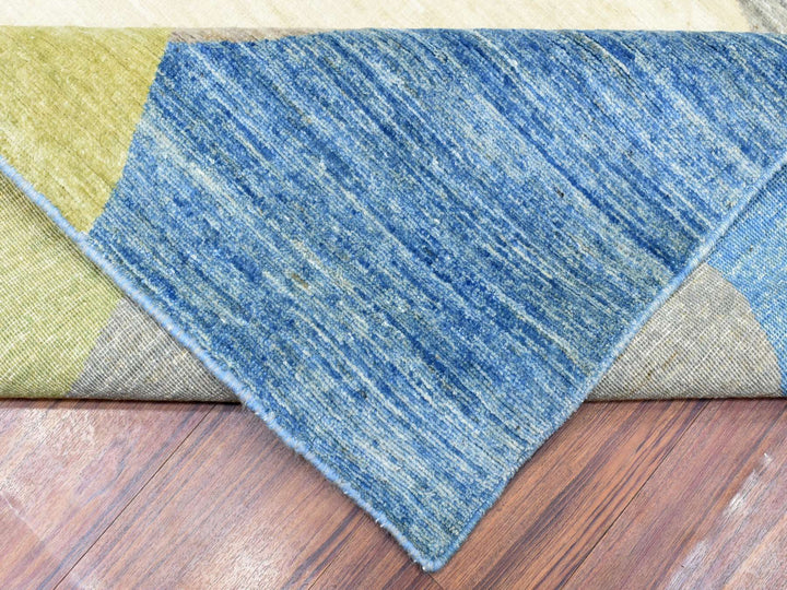 9'1" x 12'0" New Hand Knotted Multicolored Wool Rectangle Oriental Rug - MOA10272883