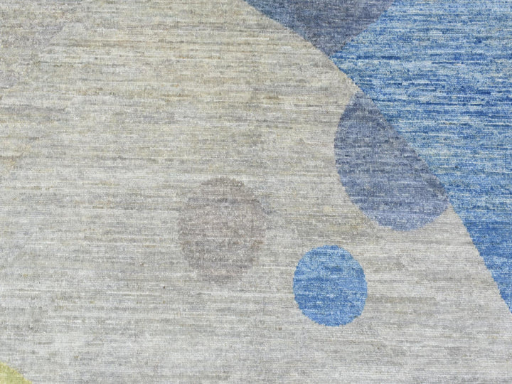 9'1" x 12'0" New Hand Knotted Multicolored Wool Rectangle Oriental Rug - MOA10272883