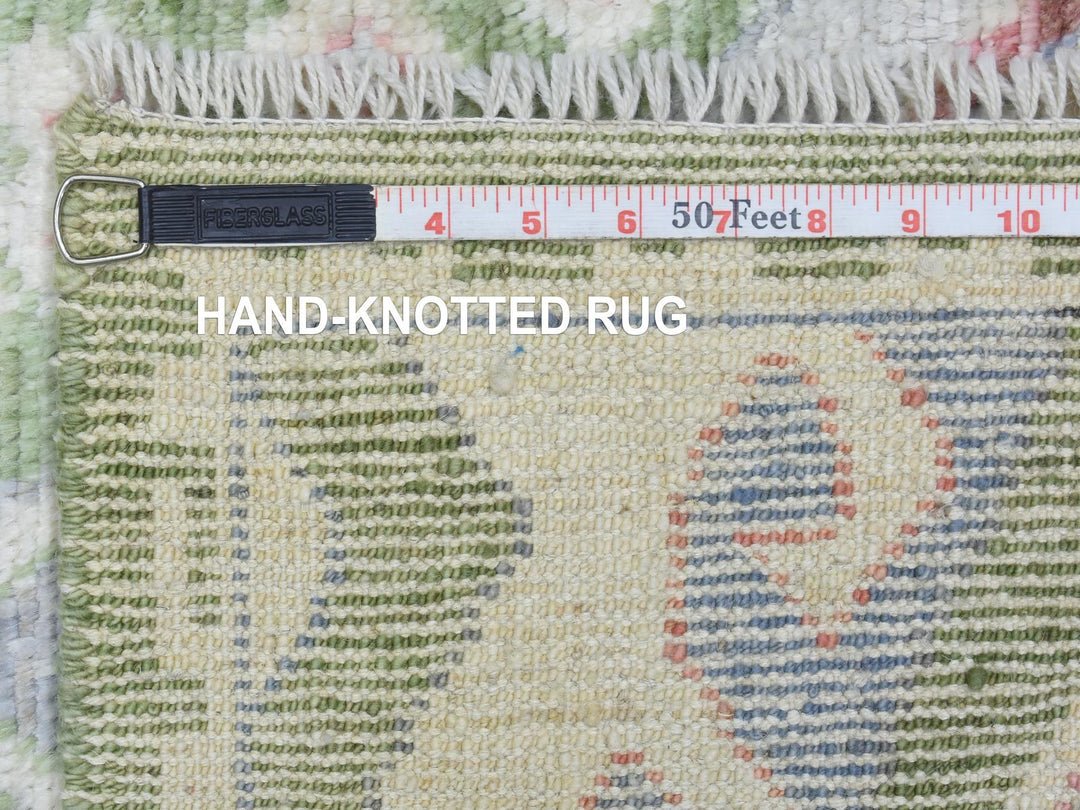 3'10" x 12'0" New Hand Knotted Multicolored Wool Runner Oriental Rug - MOA10272891