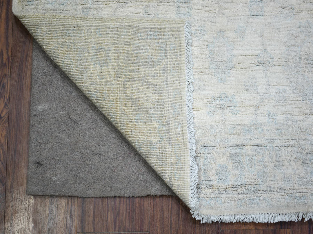 3'0" x 4'9" New Hand Knotted Ivory Wool Rectangle Oriental Rug - MOA10273041
