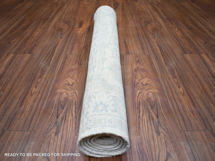 3'0" x 4'9" New Hand Knotted Ivory Wool Rectangle Oriental Rug - MOA10273041