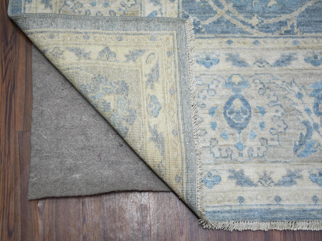 8'2" x 9'8" New Hand Knotted Grey Wool Rectangle Oriental Rug - MOA10273052