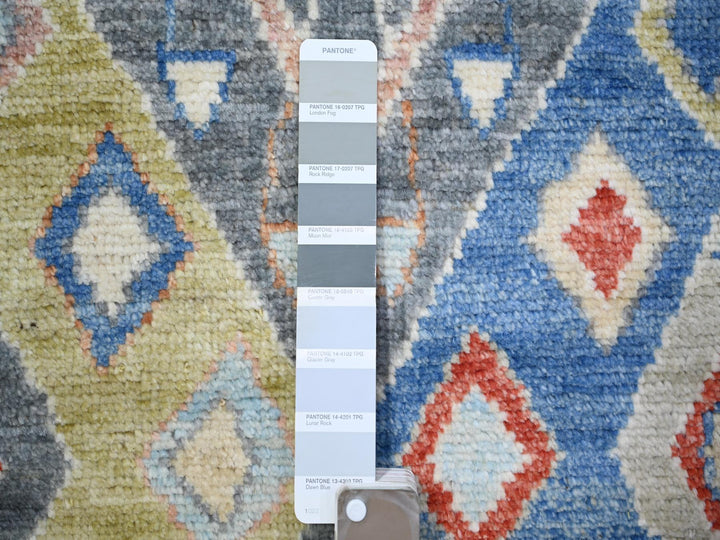 5'10" x 9'1" New Hand Knotted Grey Wool Rectangle Oriental Rug - MOA10273098