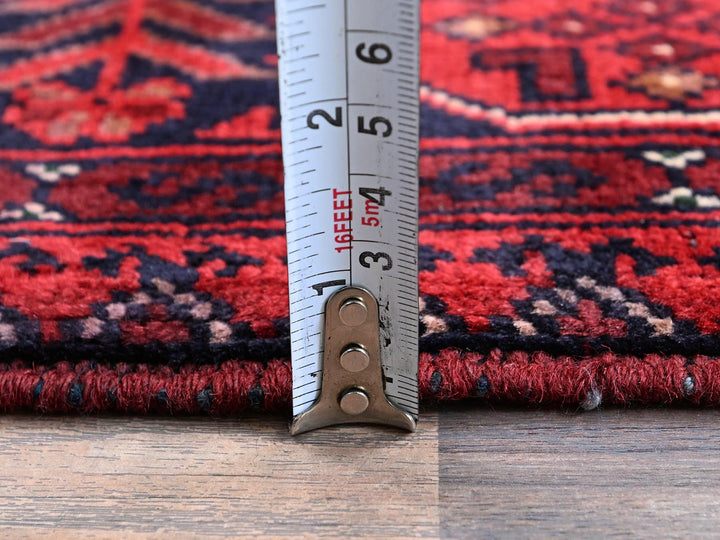 3'5" x 4'10" New Hand Knotted Red Wool Rectangle Oriental Rug - MOA102730