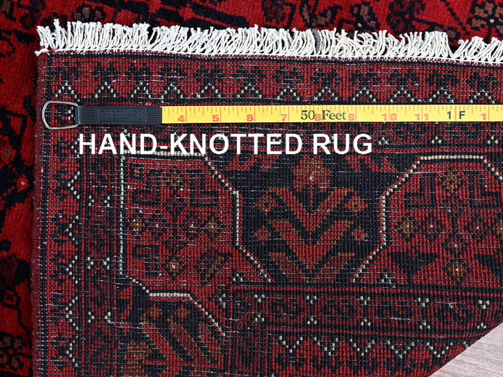 3'5" x 4'10" New Hand Knotted Red Wool Rectangle Oriental Rug - MOA102730