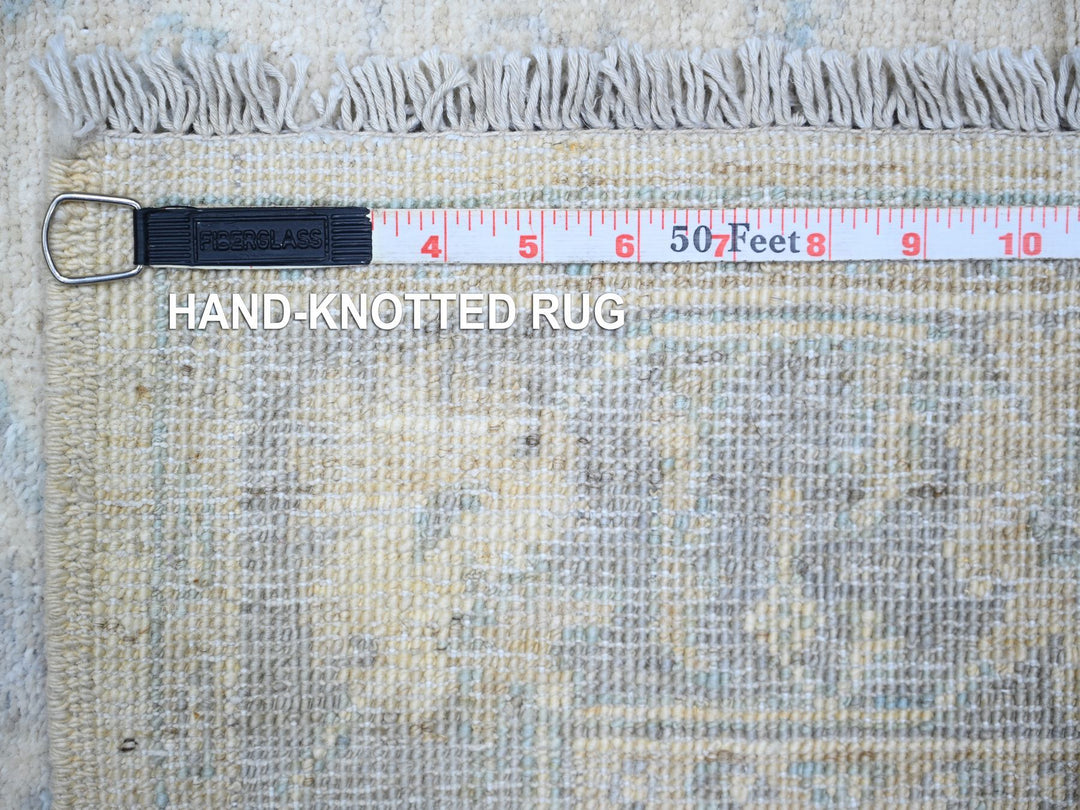 3'0" x 4'9" New Hand Knotted Ivory Wool Rectangle Oriental Rug - MOA10273114