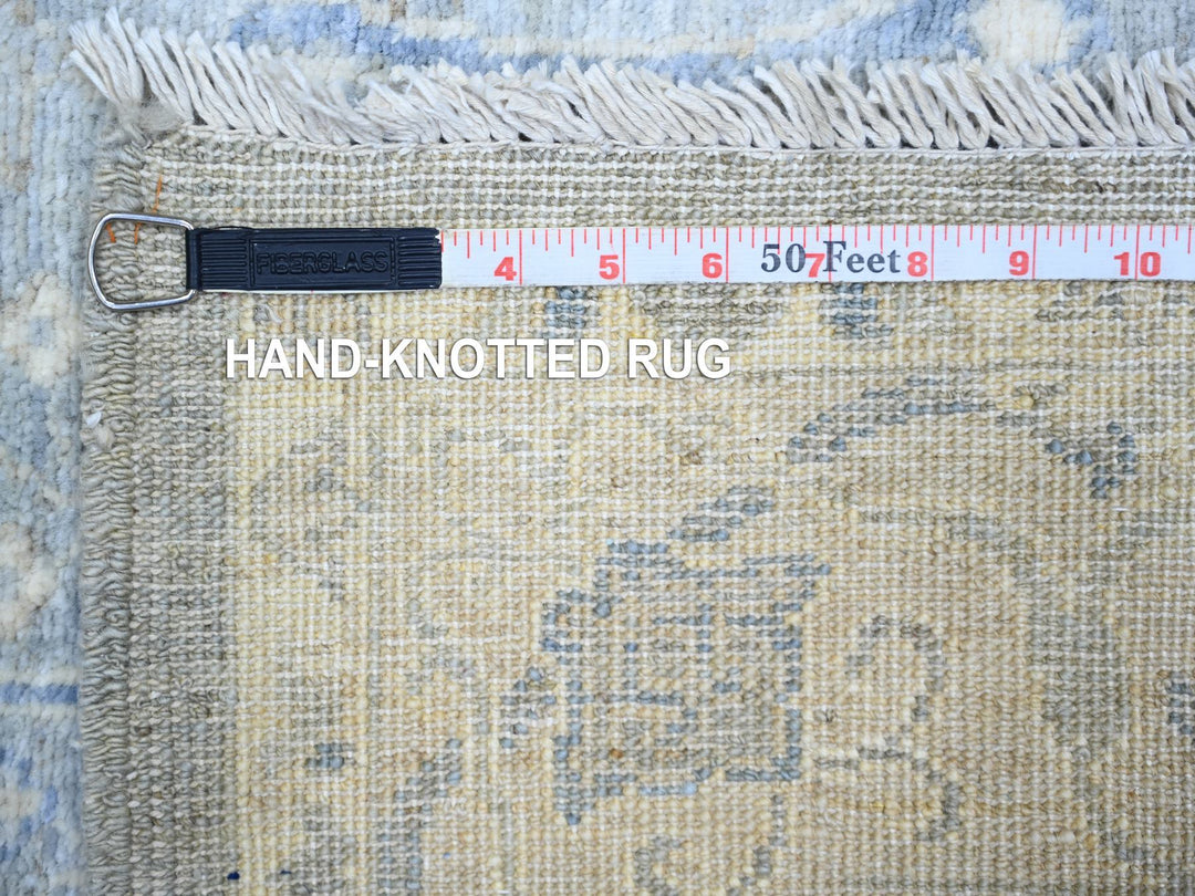 4'0" x 5'9" New Hand Knotted Grey Wool Rectangle Oriental Rug - MOA10273115