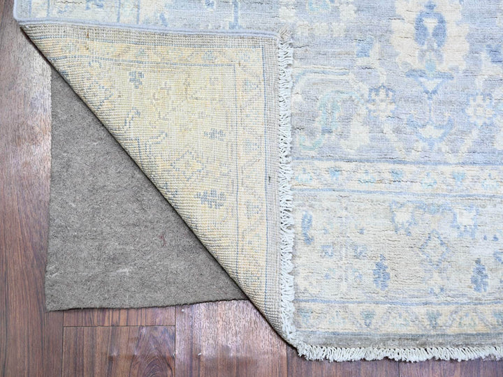 3'10" x 6'0" New Hand Knotted Grey Wool Rectangle Oriental Rug - MOA10273117