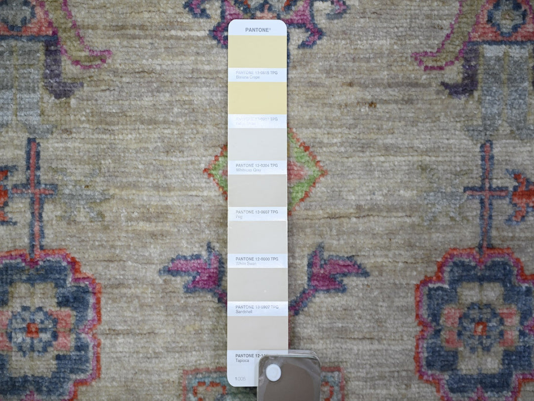 3'0" x 4'10" New Hand Knotted Beige Wool Rectangle Oriental Rug - MOA10273131