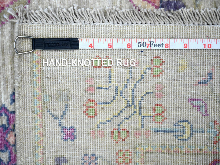 3'0" x 4'10" New Hand Knotted Beige Wool Rectangle Oriental Rug - MOA10273131