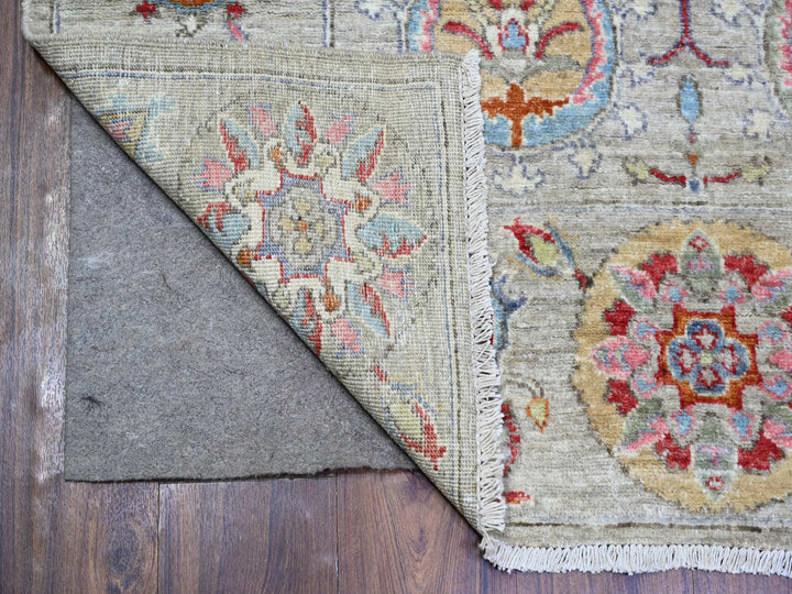 4'0" x 5'10" New Hand Knotted Brown Wool Rectangle Oriental Rug - MOA10273146