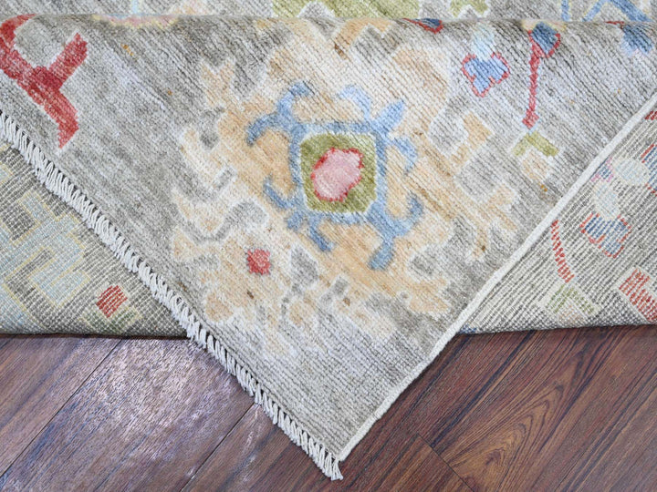 8'1" x 10'8" New Hand Knotted Brown Wool Rectangle Oriental Rug - MOA10273188