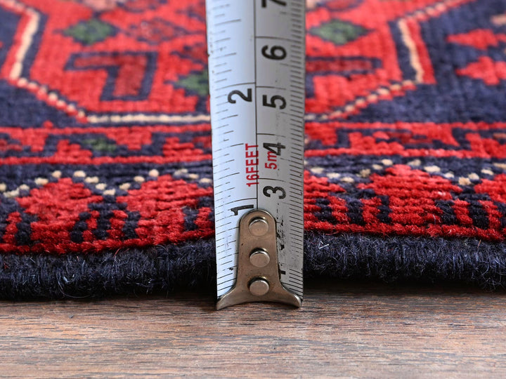 3'5" x 4'9" New Hand Knotted Red Wool Rectangle Oriental Rug - MOA102731