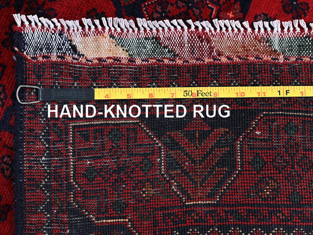 3'5" x 4'9" New Hand Knotted Red Wool Rectangle Oriental Rug - MOA102731