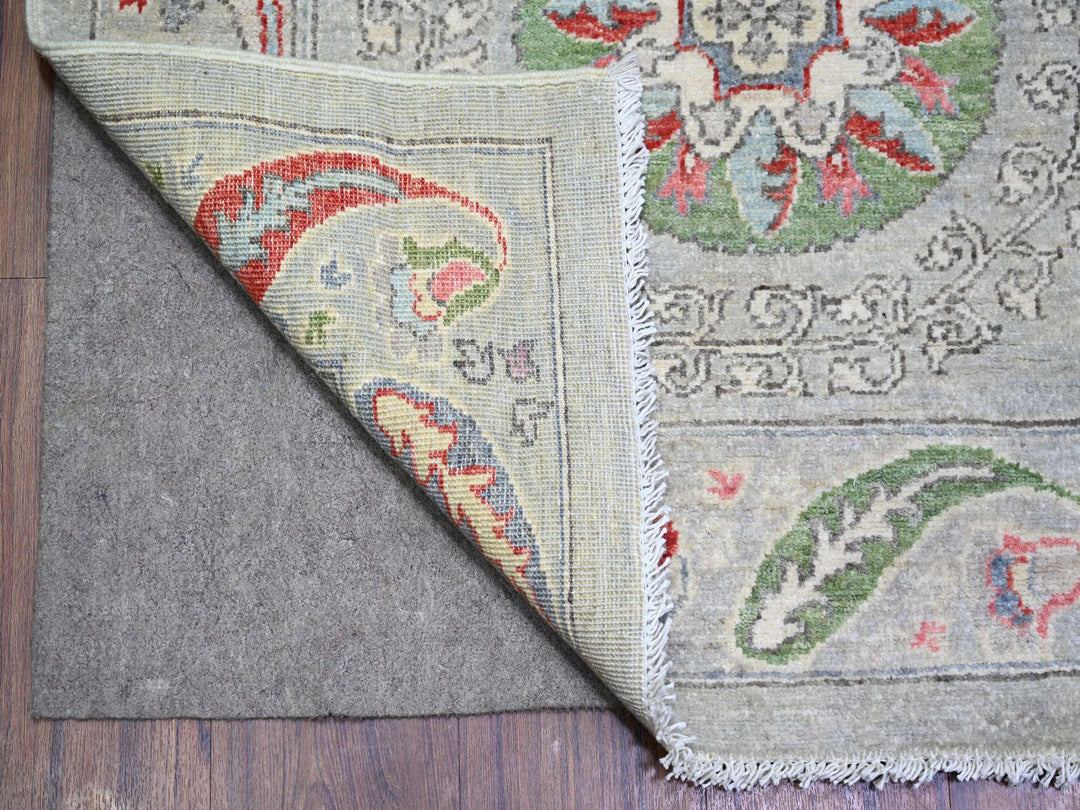 8'1" x 9'3" New Hand Knotted Brown Wool Rectangle Oriental Rug - MOA10273246
