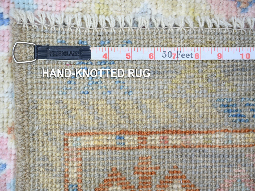 6'1" x 8'10" New Hand Knotted Grey Wool Rectangle Oriental Rug - MOA10273261